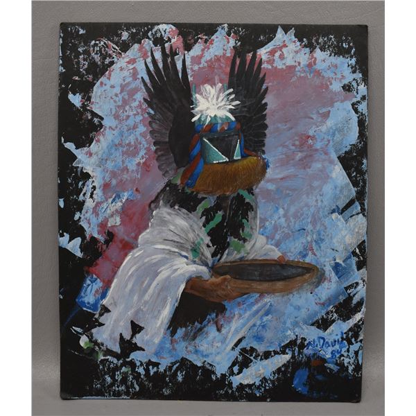 NATIVE AMERICAN HOPI PAINTING BY NEIL DAVID