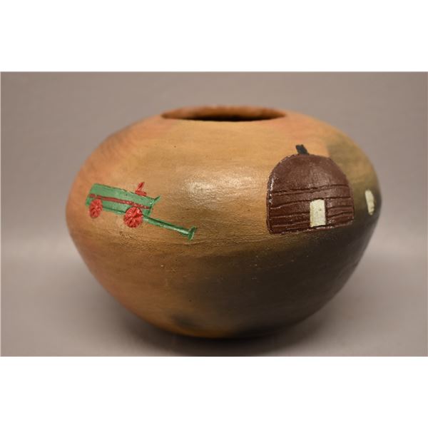 NATIVE AMERICAN NAVAJO POTTERY BOWL BY D GRAY