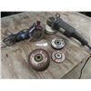 Image 1 : 2 Power Tools - Mastercraft Twin Cutter, 7'' Angle Grinder w Extra Blades
