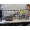 Image 1 : 7 Gal Items - Coal Pail , Grain Scoop, Gas Cans Plus More!