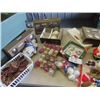 Image 2 : Christmas Items - Bulbs, Santa Ornaments, Tub Full Of Various