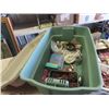 Image 3 : Christmas Items - Bulbs, Santa Ornaments, Tub Full Of Various