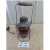 Image 2 : CPR Lantern w Red Glass Hirem Piper Company