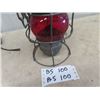 Image 3 : CPR Lantern w Red Glass Hirem Piper Company