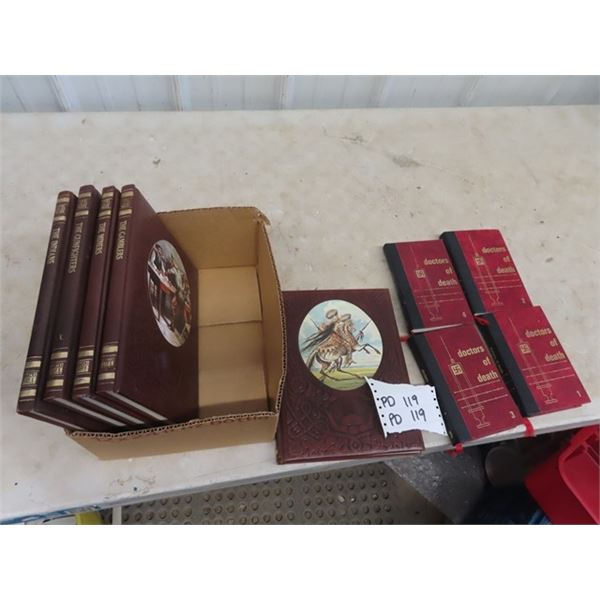 5 Old West Books, & 4 Doctors of Death Books