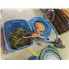 Image 3 : Rubber Garden Hose, Discharge Water Hose, Rope, 20 Volt Cordless Grass Trimmer Plus More!