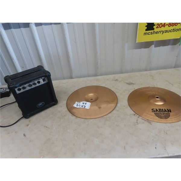 Guitar Amp & 2 Cymbals