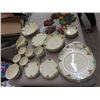 Image 3 : 5 Pcs Chalkware Ornaments, & Grindley Place Setting