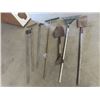 Image 2 : (AR) Speade , Shovel, 3 Rakes, & 2 Hoes