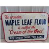 Image 1 : Metal Maple Lead Flour Sign 23" x 35"