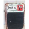 Image 1 : Metal Embossed 7 Up Menu Board 19" x 27"