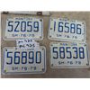 Image 2 : 6 Snowmobile License Plates 76-79 & 73 ONT