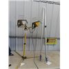 Image 1 : (AR) Halogen lIght on Stand, 2-60" Clamp Wheel Dolly , Autobody Drying Rack