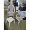 Image 1 : (AR) 6 Matching Patio Chairs & 1 Stand
