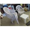 Image 2 : (AR) 6 Matching Patio Chairs & 1 Stand