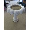Image 3 : 2 Spin Yard Ornaments & Cement Bird Bath 26" x 20" Rd