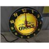 Image 2 : Odoul's Light Up Beer Clock 14" Rd & 2 Modern Metal Signs - Elenor's 10" x 10" & Garage 6" x 12"