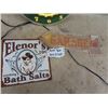 Image 3 : Odoul's Light Up Beer Clock 14" Rd & 2 Modern Metal Signs - Elenor's 10" x 10" & Garage 6" x 12"