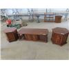 Image 1 : (NY) Coffee Table 16"X 56" x 22" & 2 End Tables 21" x 22" RD