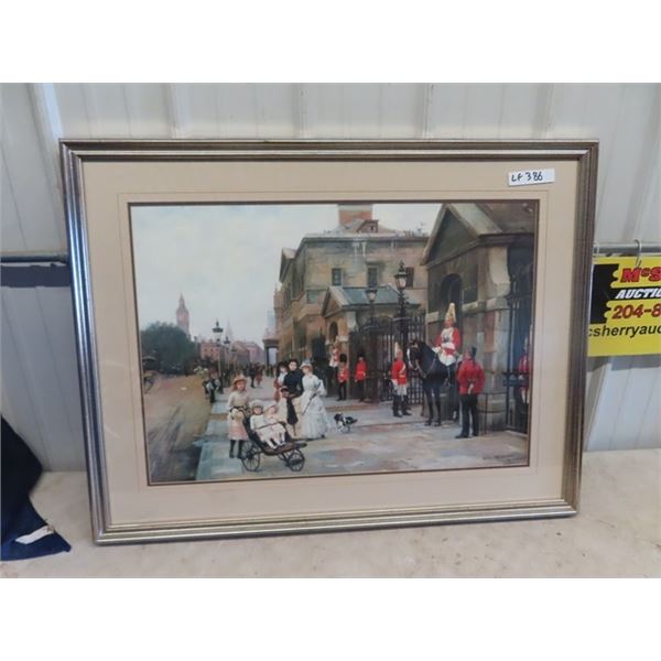 (LF) Frame Picture of London England 30" x 38"