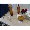 Image 3 : Amber Glass, Punch Bowl, Ruby Vases & Pyrex & Chicken & Egg S &P