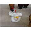 Image 4 : Amber Glass, Punch Bowl, Ruby Vases & Pyrex & Chicken & Egg S &P
