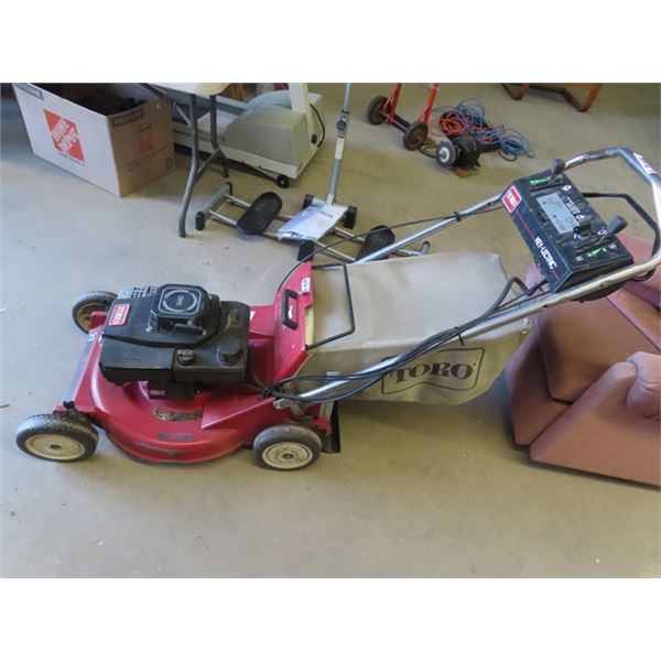 Toro 21" Elec Start Push Mower w Bagger