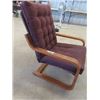 Image 2 : Wood Framed Upholstered Chair