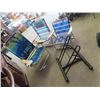 Image 1 : (M) 3 Folding Beach Chairs, & 2 Metal Bike Racks