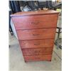 Image 1 : 5 Drawer Wood Dresser 40" x 24" x 16"