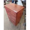 Image 2 : 5 Drawer Wood Dresser 40" x 24" x 16"