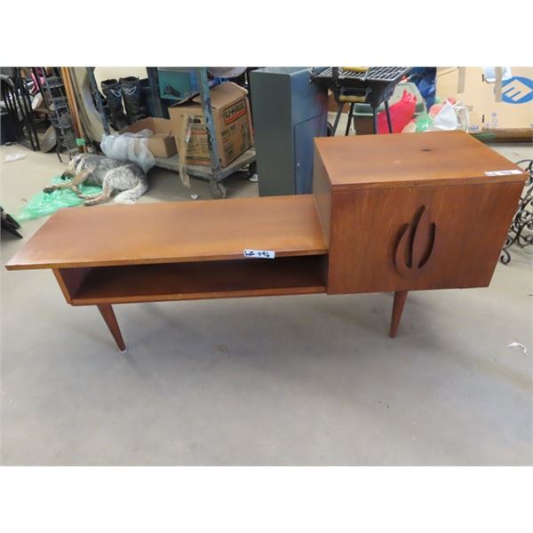 Teak Stereo Stand w Record Drawer