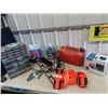 Image 1 : Organizer Full of Screws, Furniture Moving Straps, New LED Security Light, Windshield Washer, Gas Ca