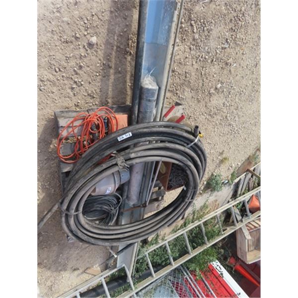 PCV Pipe, Electrical , Yard Lights & Pail of Nails