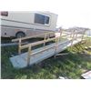 Image 2 : Treated Lumber Wheel Chair Ramp, Slope & Platform 19.5' W 39" H Platform 41" Rise