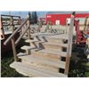 Image 1 : Wooden 5 Rise Stairs Platform Height 38" Width 66"