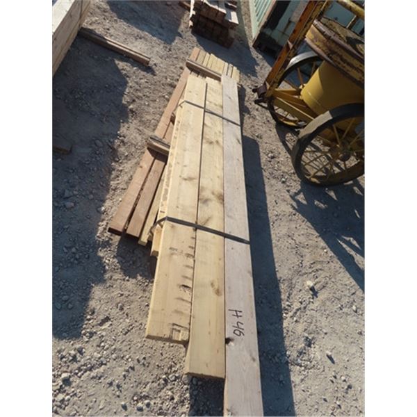 19 Pcs of Mixed Wood 11 Pcs- 2" x2" & 2" x3" 8' Long & 8 Pcs 2" x 6" - 4' - 8' Long - One Money For 