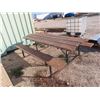 Image 1 : Steel Framed & Wood Picnic Table