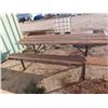 Image 2 : Steel Framed & Wood Picnic Table