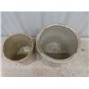 Image 2 : 5 Gal Western Stoneware Crock, & 2 Gal Medicine Hat Pottery Crock