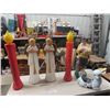 Image 1 : Appox 6 Outdoor Christmas Ornaments - Candles, Angles & More!