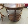 Image 2 : End Table - 3 Tier , Pedestal Stand & Wooden Bench 36"W