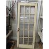 Image 2 : French Doors 15 Panes Glass - 1 Missing 80" x 32"