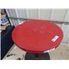 Image 2 : Smaller Cafe Table w Metal base 24" H & 20 " RD