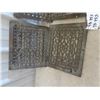 Image 3 : 4 Vintage Cast Heat Grates 11.5"x 13.5"