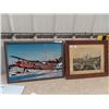 Image 1 : 2 Items 1- Picture of Plane , & Picture of Glasgow International Exhibition 1901