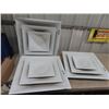 Image 1 : 3 Vents 24" x 24" & Slider Window- 38" X 27" - Clear Half & Solid Half