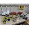 Image 1 : Safety Harness, Fishing Tackle Boxes, & Hockey Knee Pads