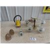 Image 1 : Retro Light Fixture , Railway Lantern & Scale