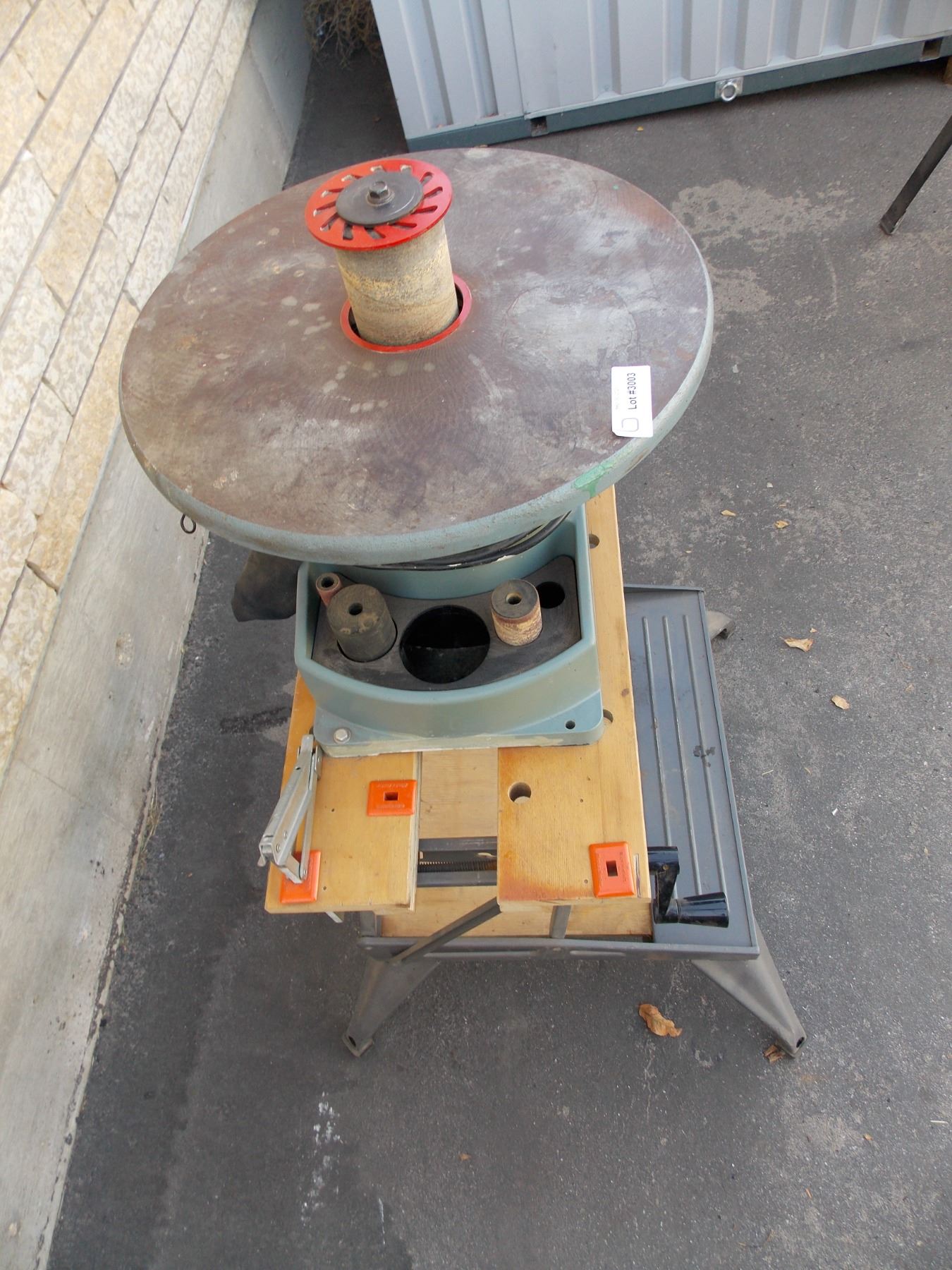 Delta Boss Oscillating Spindle Sander (18") on Black & Decker Workmate